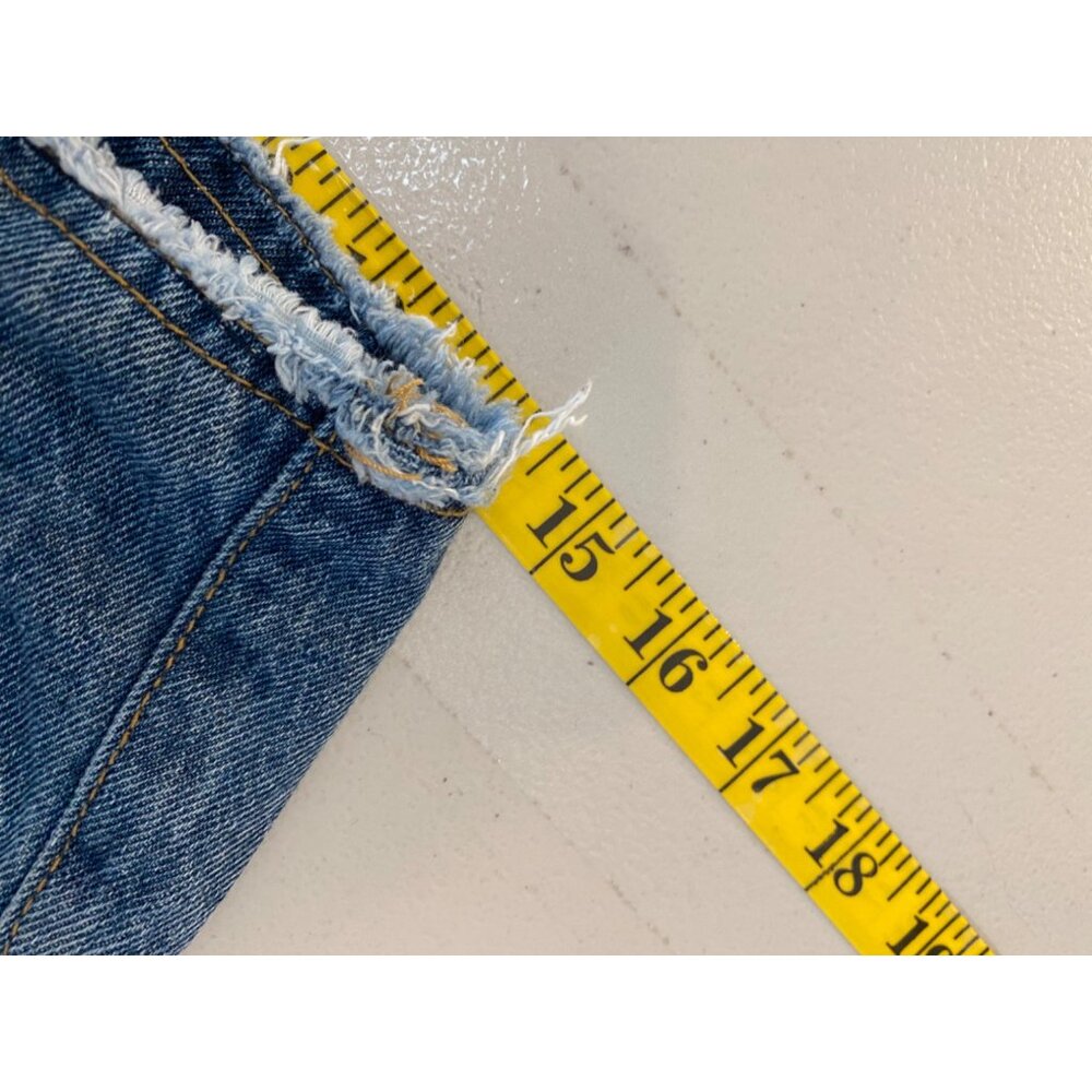 Vervet Flying Monkey Distressed High-Waisted Denim Jeans Size 28 Blue - Picture 10 of 11